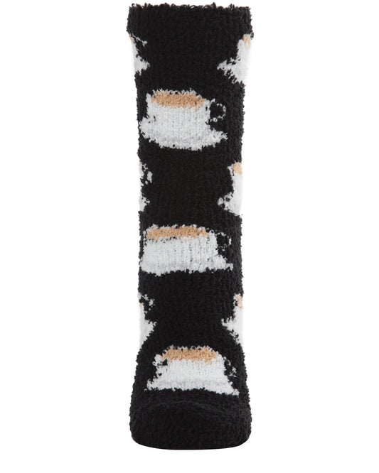 TEA-rrific Teacher Cozy Teacup Socks & Gift Bag Set : Color: Black