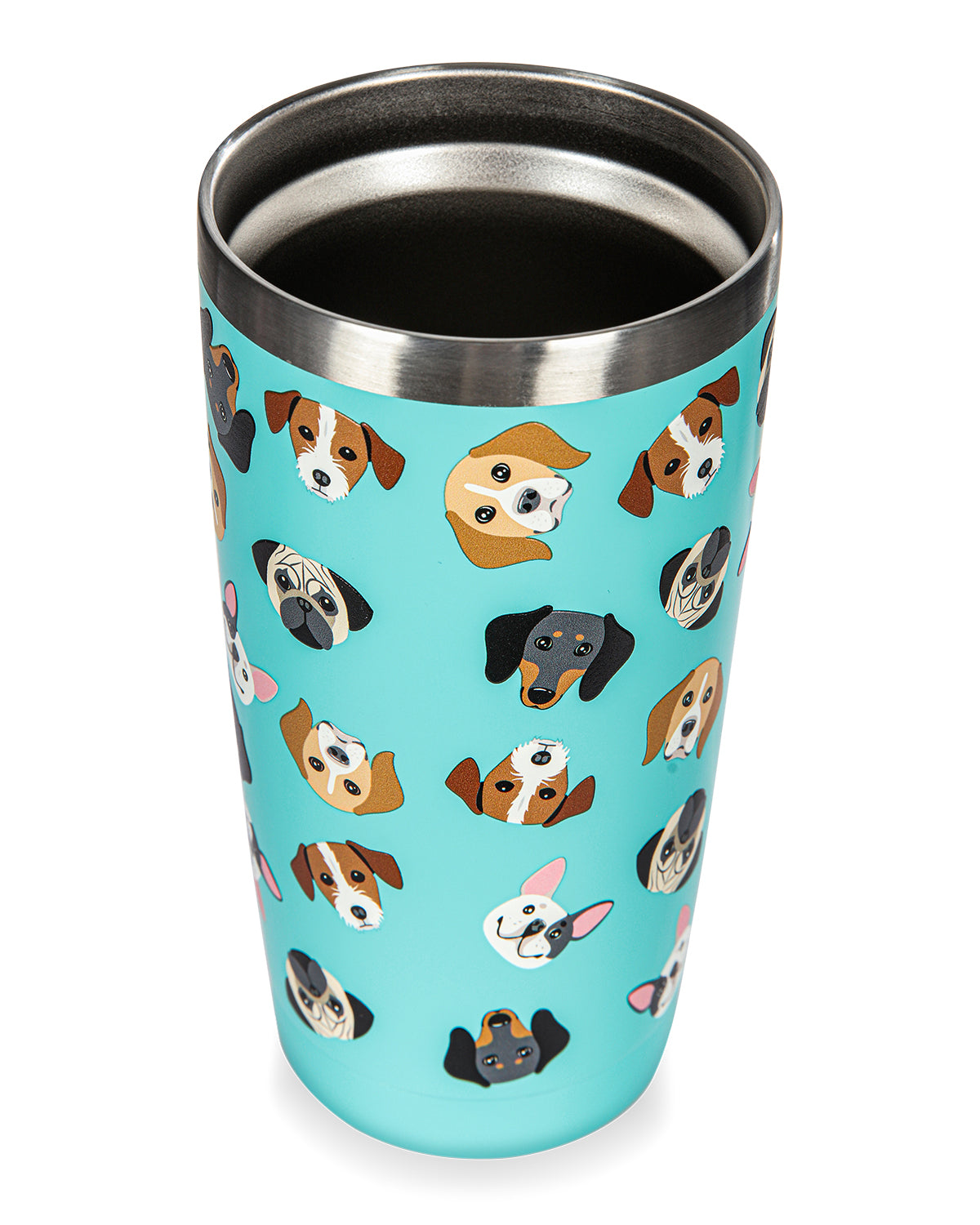 Thermal Insulated Stainless Steel Dogs 20 Oz Coffee Tumbler : Color: Seafoam