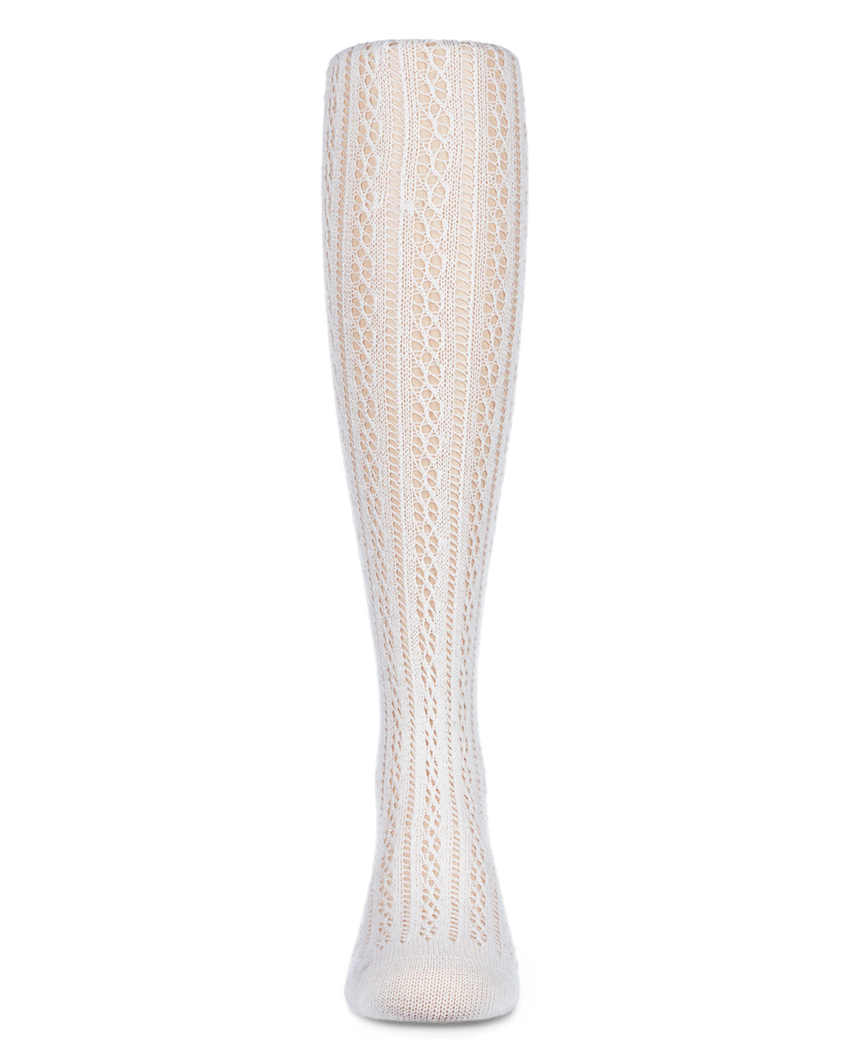 Pelerine Stitch Girl’s Cotton Blend Tights : Color: Winter White