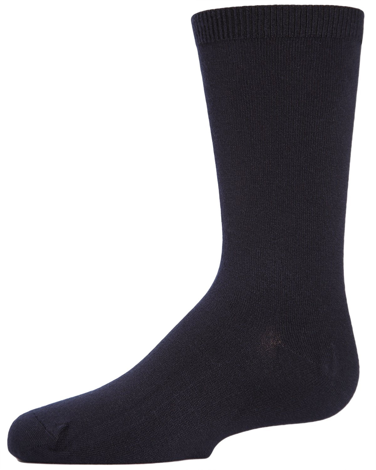 Unisex Kids' Basic Modal Crew Socks : Color: Navy