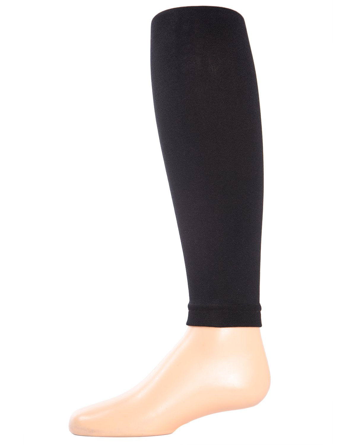 Girls Plush Lined Fleece Opaque Footless Tights : Color: Black