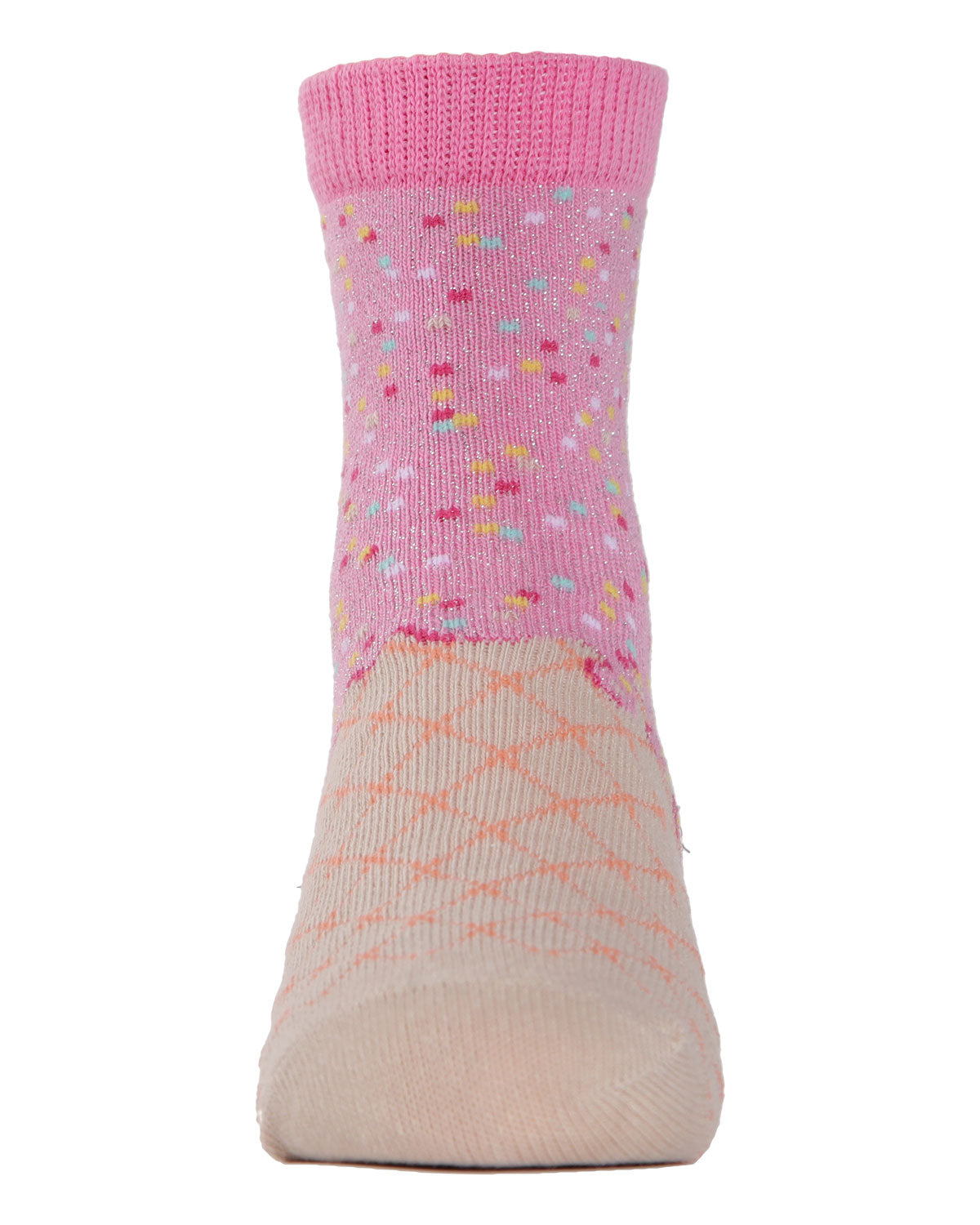 Ice Cream Girls Cotton Blend Ankle Socks 3-Pack : Color: Assorted