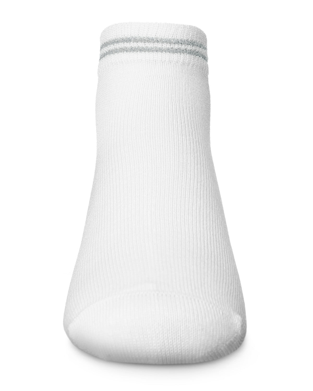 Zag Lurex Cotton Blend Anklet Sock : Color: Silver