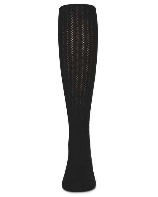 Girls' Chain Cotton Blend Tights : Color: Black