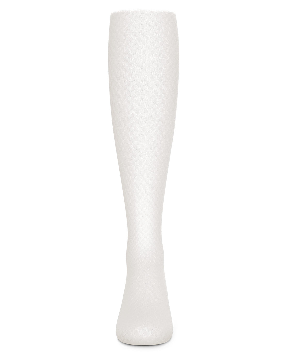 Girls Prism Textured Microfiber Opaque Tights : Color: Winter White