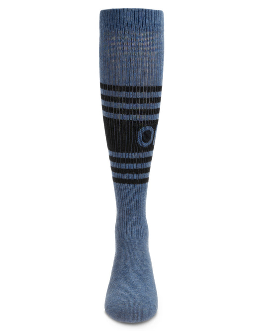 OMG Girls Cotton Blend Knee High Sock : Color: Med Denim Heather