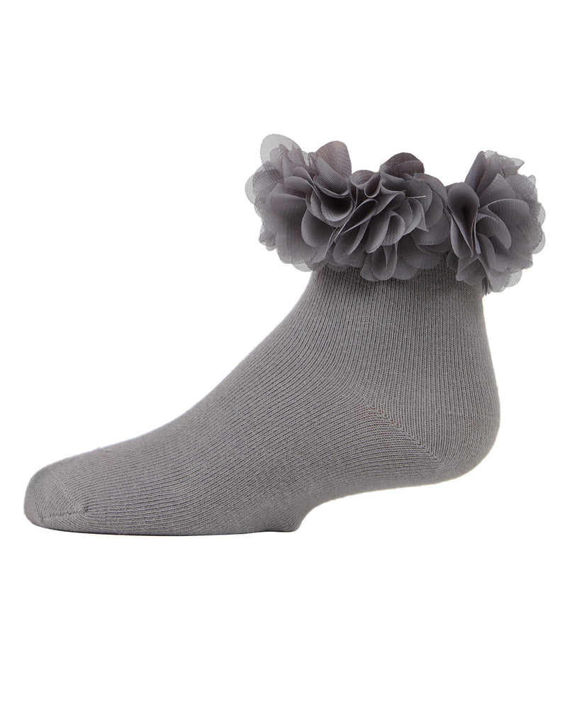 MeMoi Floral Halo Girls Anklet Socks