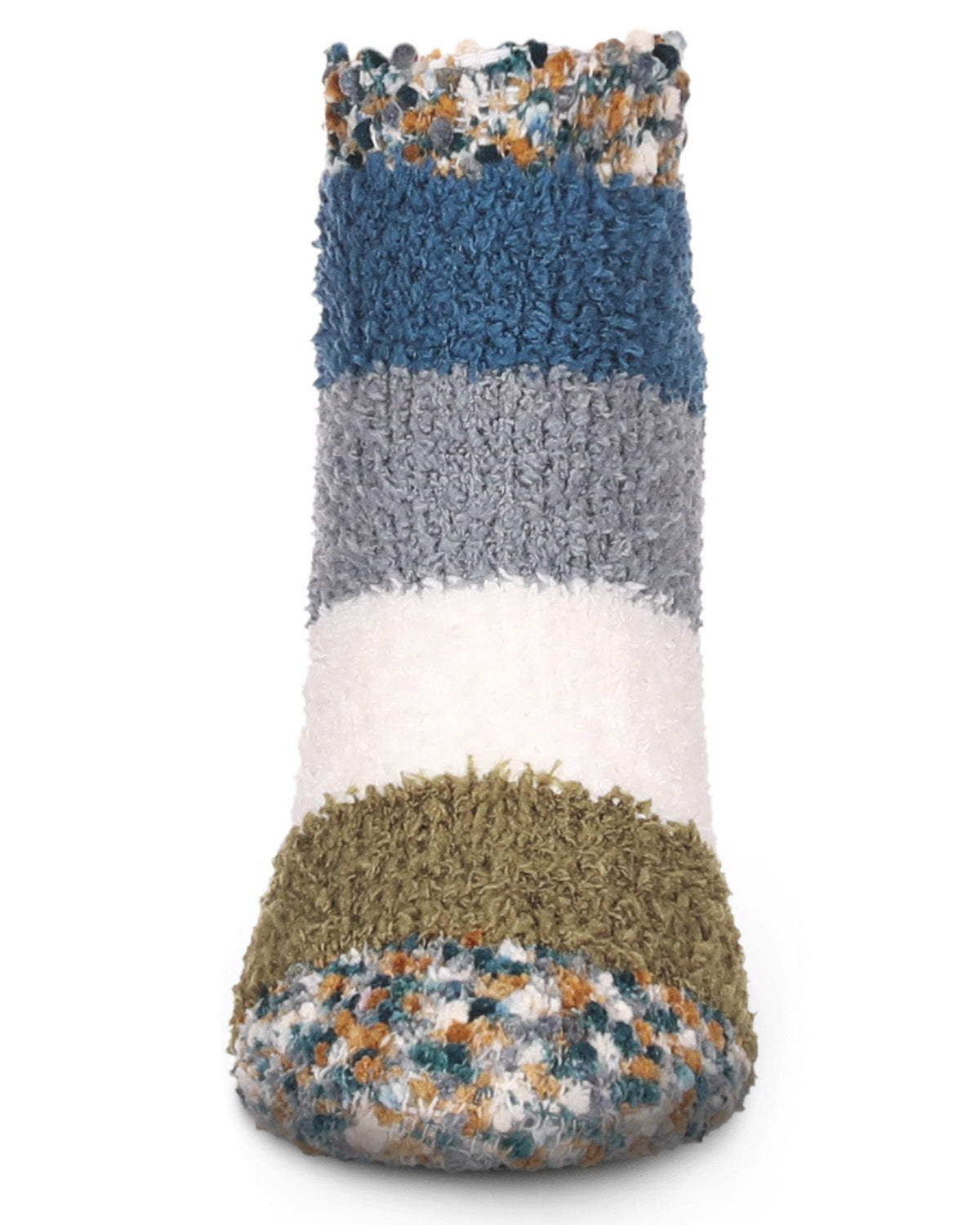 Women's Multi-Wide Stripe Cozy Low-Cut Socks : Color: Fired Brick