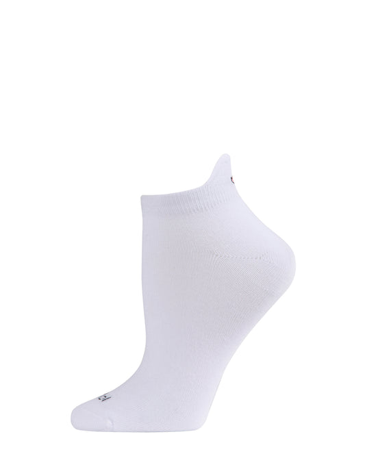 Women's Lemon & Banana Low-Cut Tab Socks : Color: White