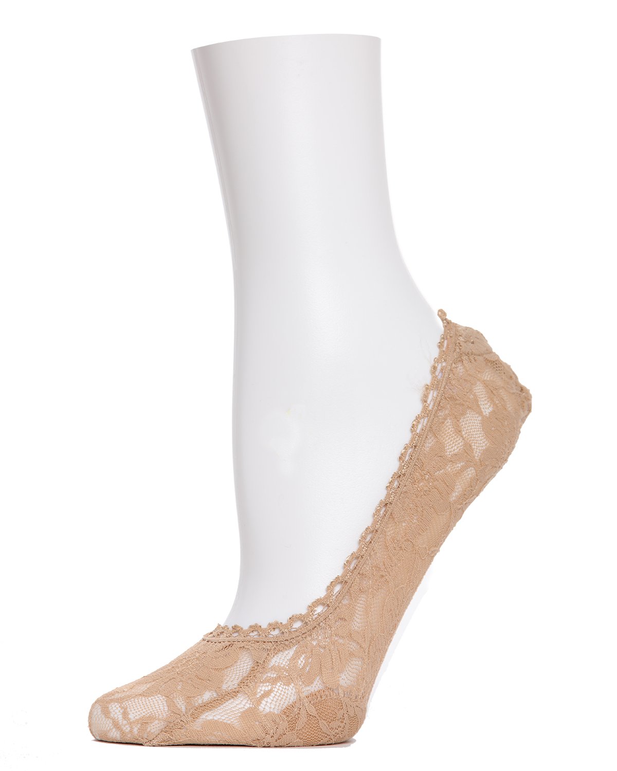 Pretty Daisy No Show Liner Socks : Color: Nude