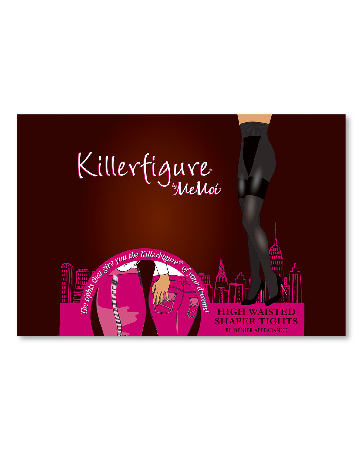 KillerFigure Control Top Shaping Tights : Color: Black