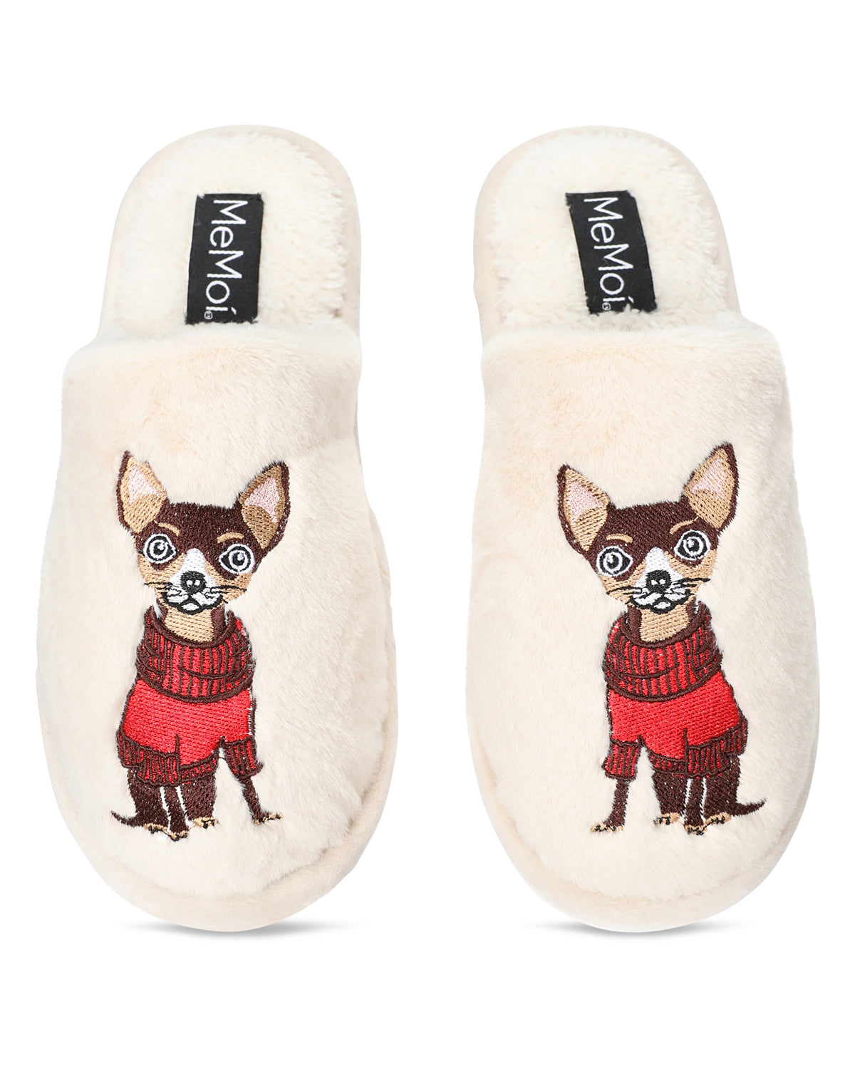 Women's Cozy Dog Plush Slippers – MeMoi - Main Image