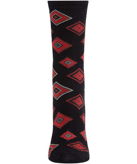 Natori Obi Fashion Cotton Blend Crew Socks : Color: Black