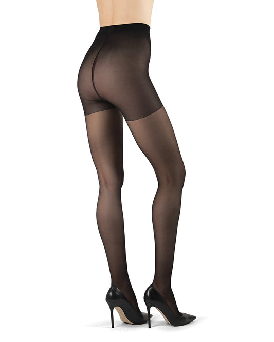 Fit & Shape Relax 20 Denier Satin Matte Pantyhose : Color: Nero