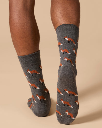Men's Sly Fox Luxuriously Soft Cashmere Blend Crew Socks