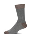 Men's Fancy Heels Luxuriously Soft Cashmere Blend Crew Socks : Color: Medium Gray Heather