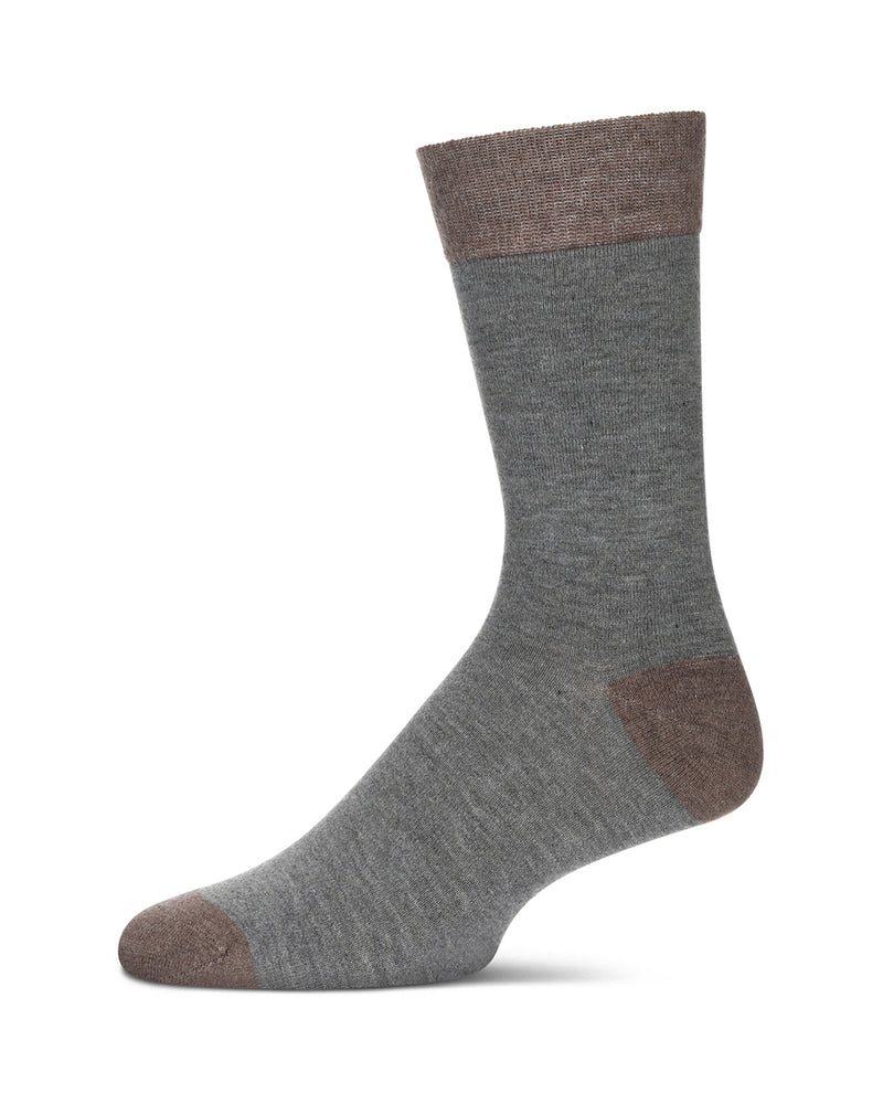 Men's Fancy Heels Luxuriously Soft Cashmere Blend Crew Socks