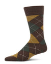 Men's Argyle Cashmere-Blend Fine-Gauge Knit Crew Sock