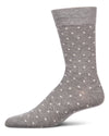 Men's Mini-Dot Cashmere-Blend Fine-Gauge Knit Crew Socks