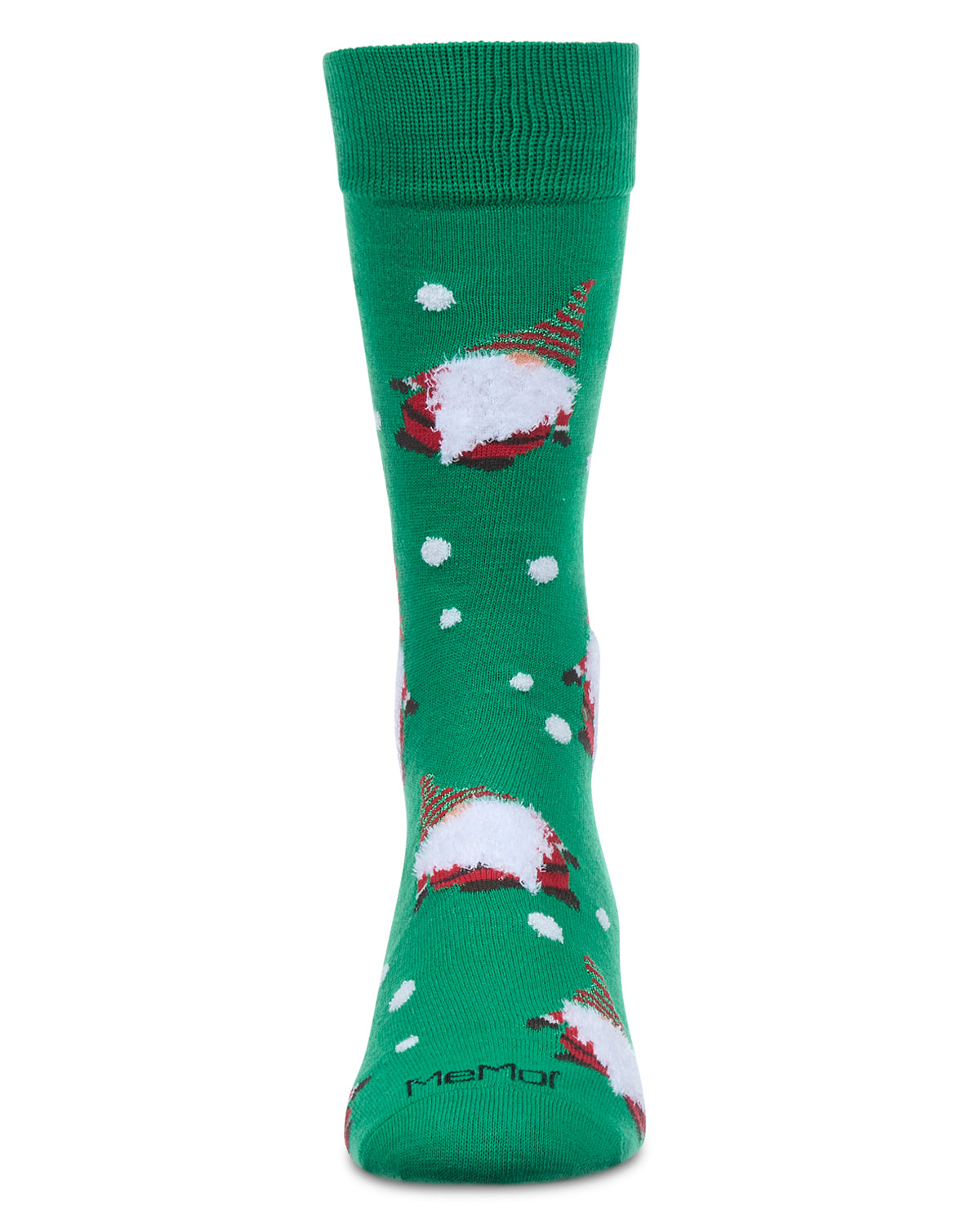 Men's "Gnome For The Holidays" Christmas Novelty Crew Sock : Color: Dark Gray Heather