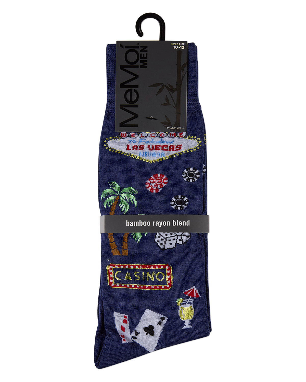 Men's Viva Las Vegas Rayon From Bamboo Crew Sock