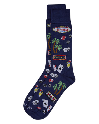 Men's Viva Las Vegas Rayon From Bamboo Crew Sock