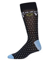Men's Mazel Tov Bamboo Crew Socks : Color: Navy