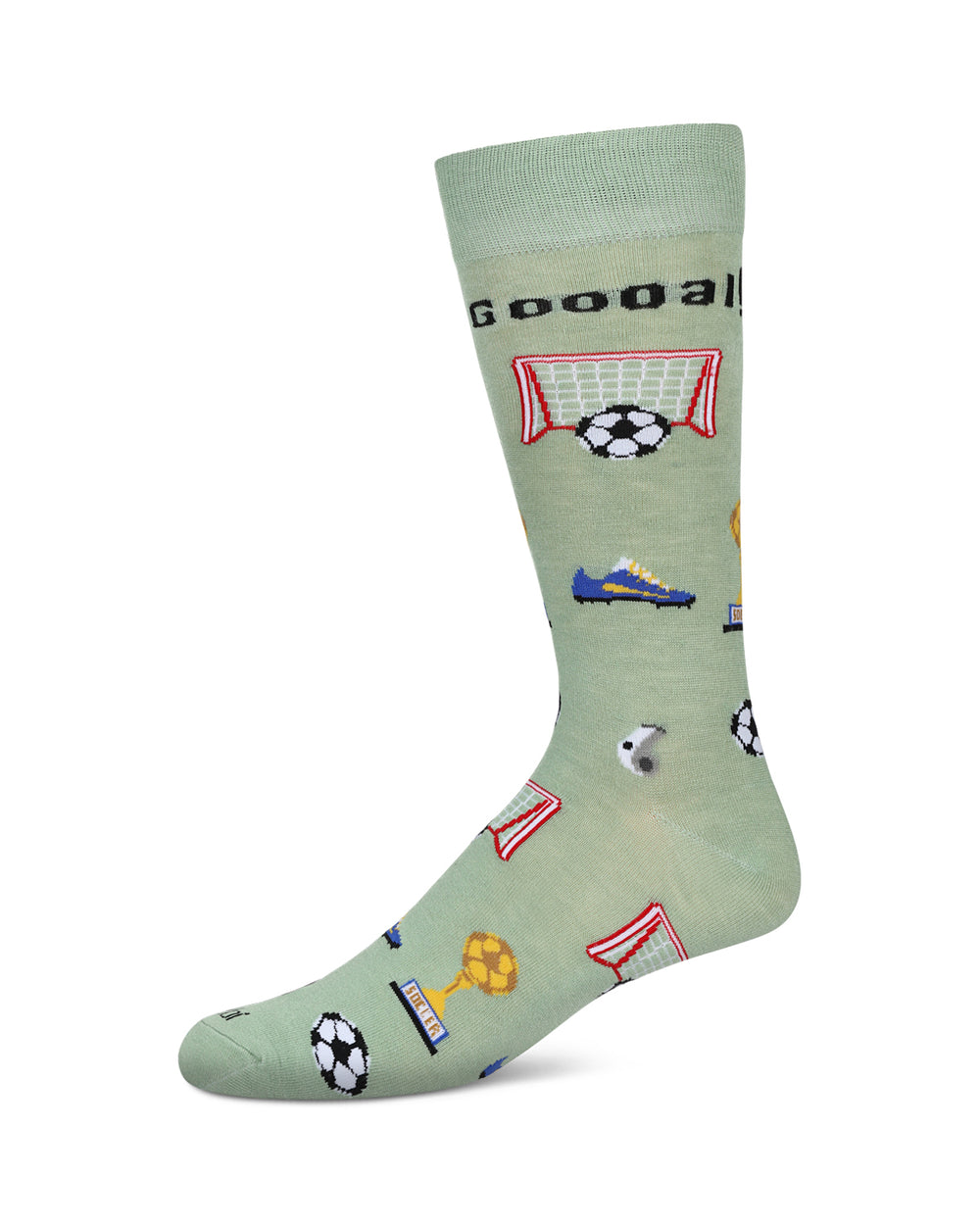 Men's Soccer Bamboo Crew Socks : Color: Moss