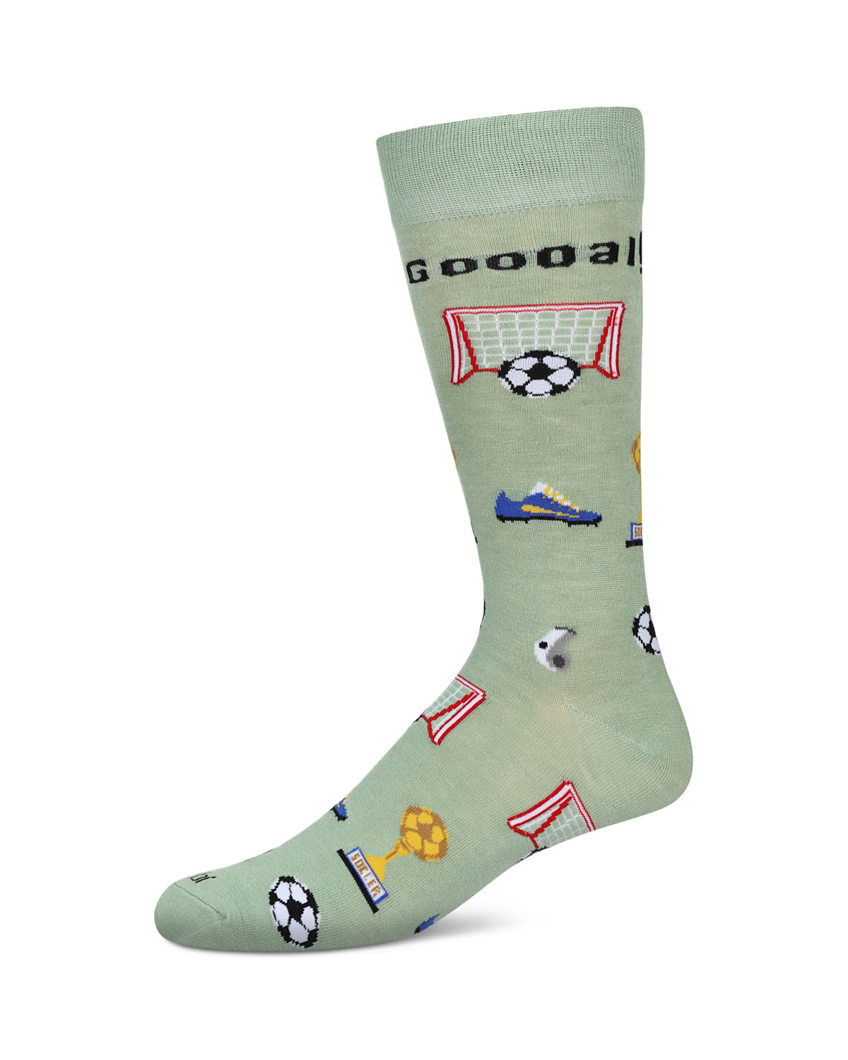 Men's Soccer Bamboo Crew Socks : Color: Moss