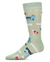 Men's Realtor Bamboo Crew Socks : Color: Moss