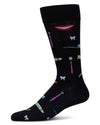 Men's Dentist Rayon From Bamboo Crew Socks : Color: Black