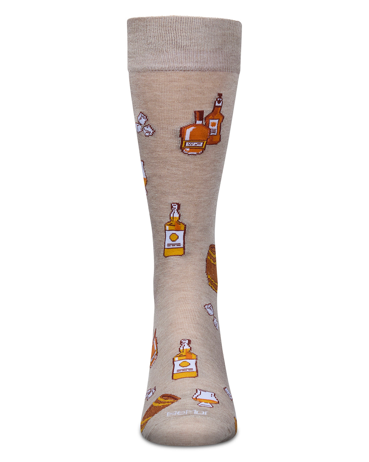 Men's Whiskey Rayon From Bamboo Crew Socks : Color: Oatmeal Heather