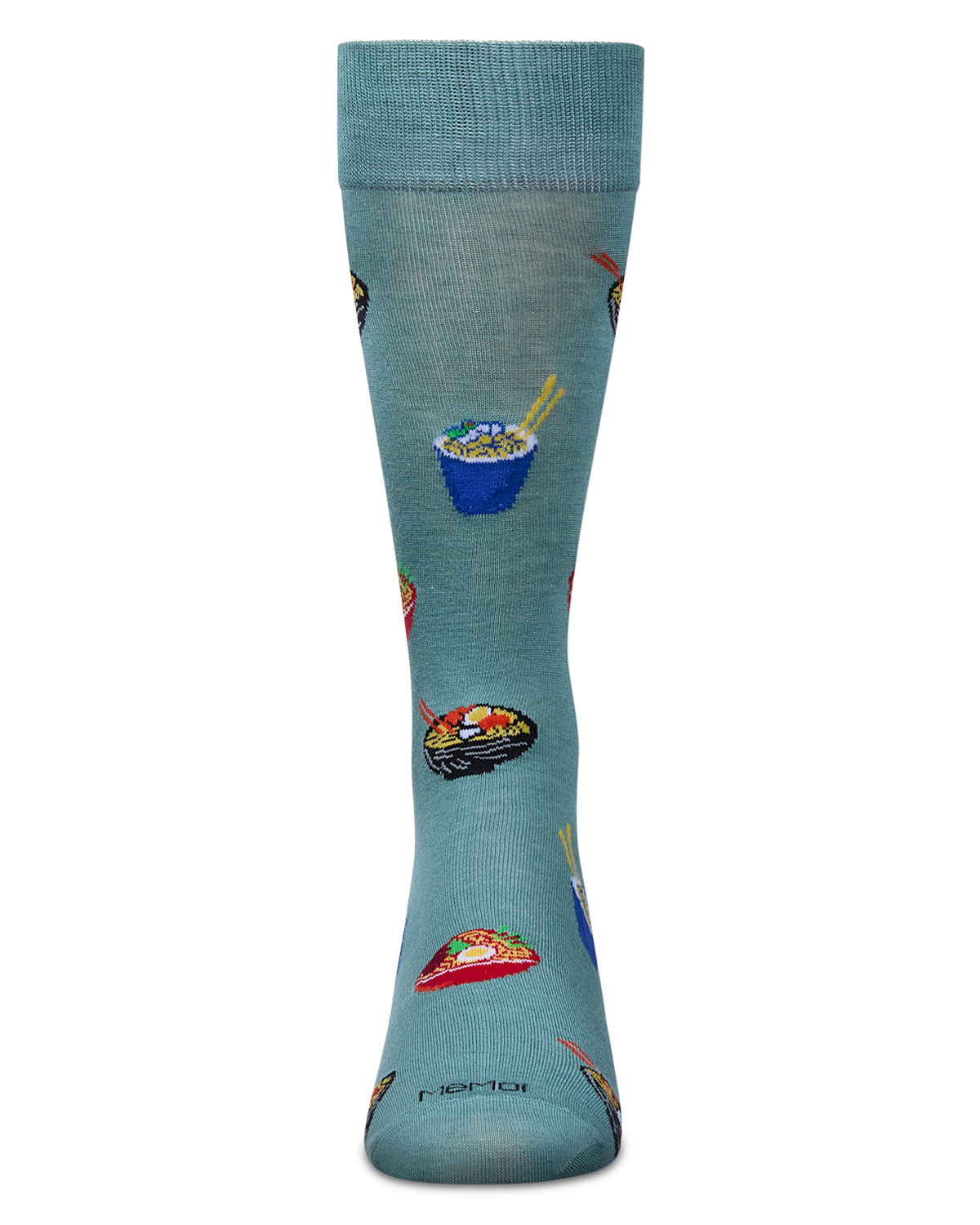 Men's Ramen Rayon From Bamboo Crew Socks : Color: Dusty Green