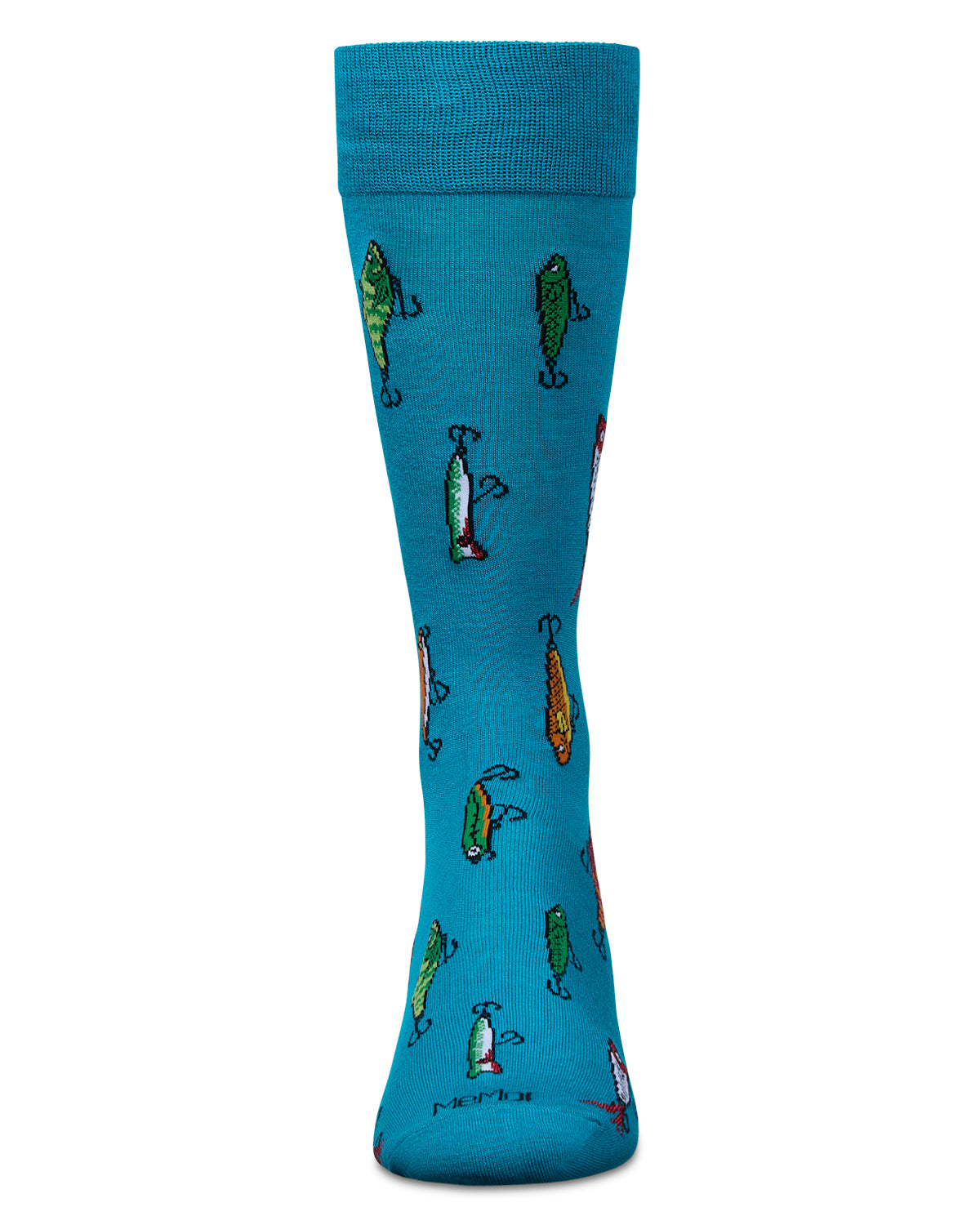 Men's Gone Fishin' Rayon From Bamboo Crew Socks : Color: Capri Breeze