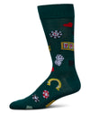 Men's Win Big Rayon From Bamboo Crew Socks : Color: Rain Forest