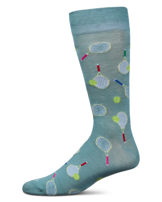 Men's Tennis Rayon From Bamboo Crew Socks : Color: Dusty Green