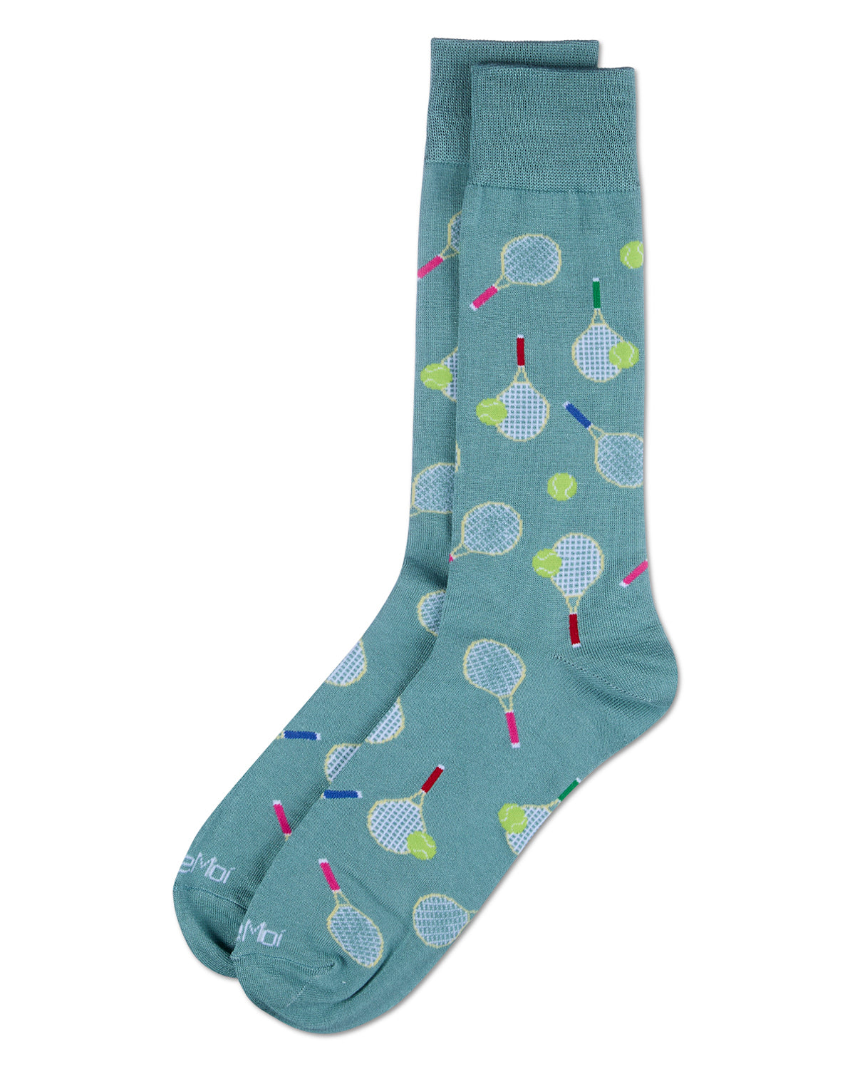 Men's Tennis Rayon From Bamboo Crew Socks : Color: Dusty Green