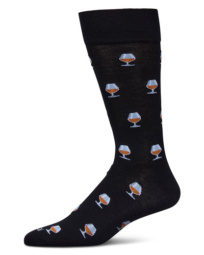 Men's Brandy Rayon From Bamboo Crew Socks : Color: Black