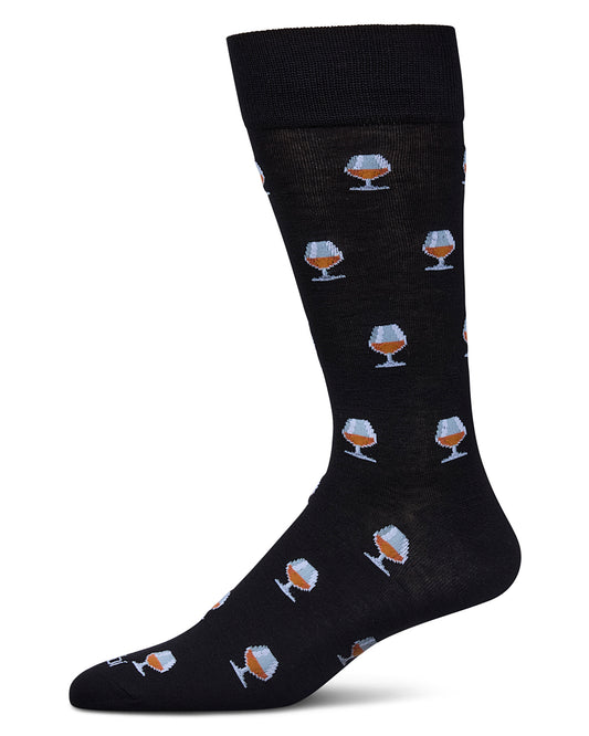 Men's Brandy Rayon From Bamboo Crew Socks : Color: Black