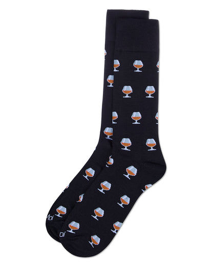 Men's Brandy Rayon From Bamboo Crew Socks : Color: Black