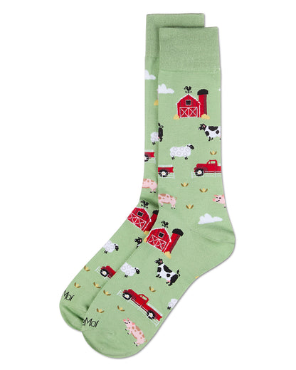 Men's Farmland Rayon From Bamboo Crew Socks : Color: Moss