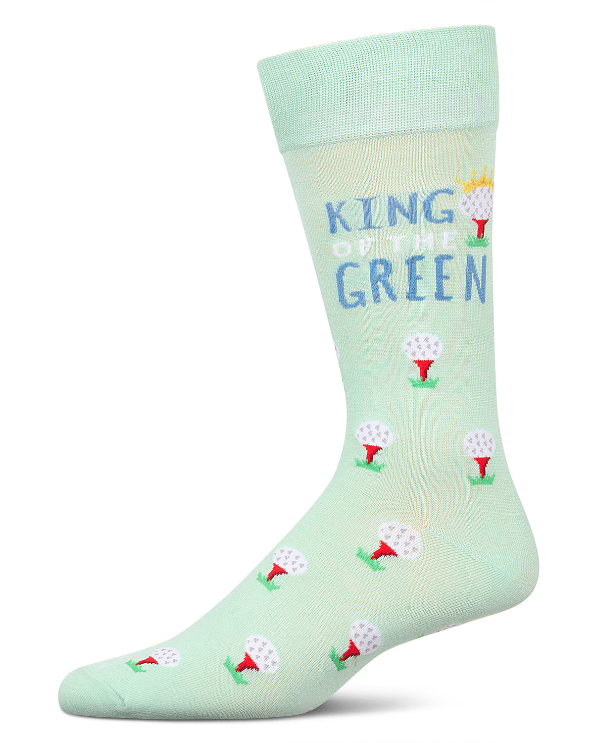 Men's King of the Green Bamboo Crew Socks : Color: Mint