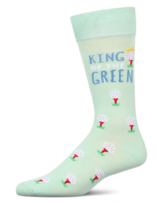 Men's King of the Green Bamboo Crew Socks : Color: Mint