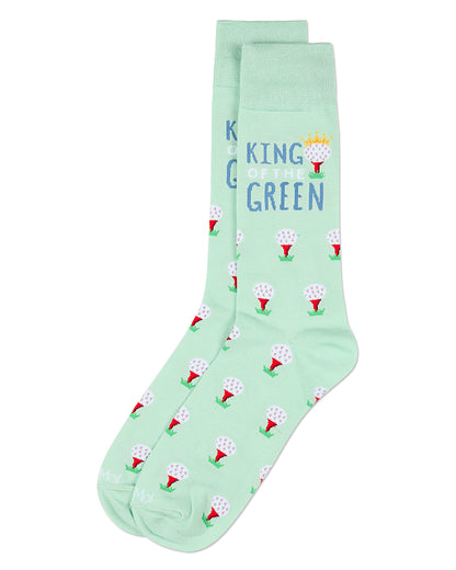 Men's King of the Green Bamboo Crew Socks : Color: Mint