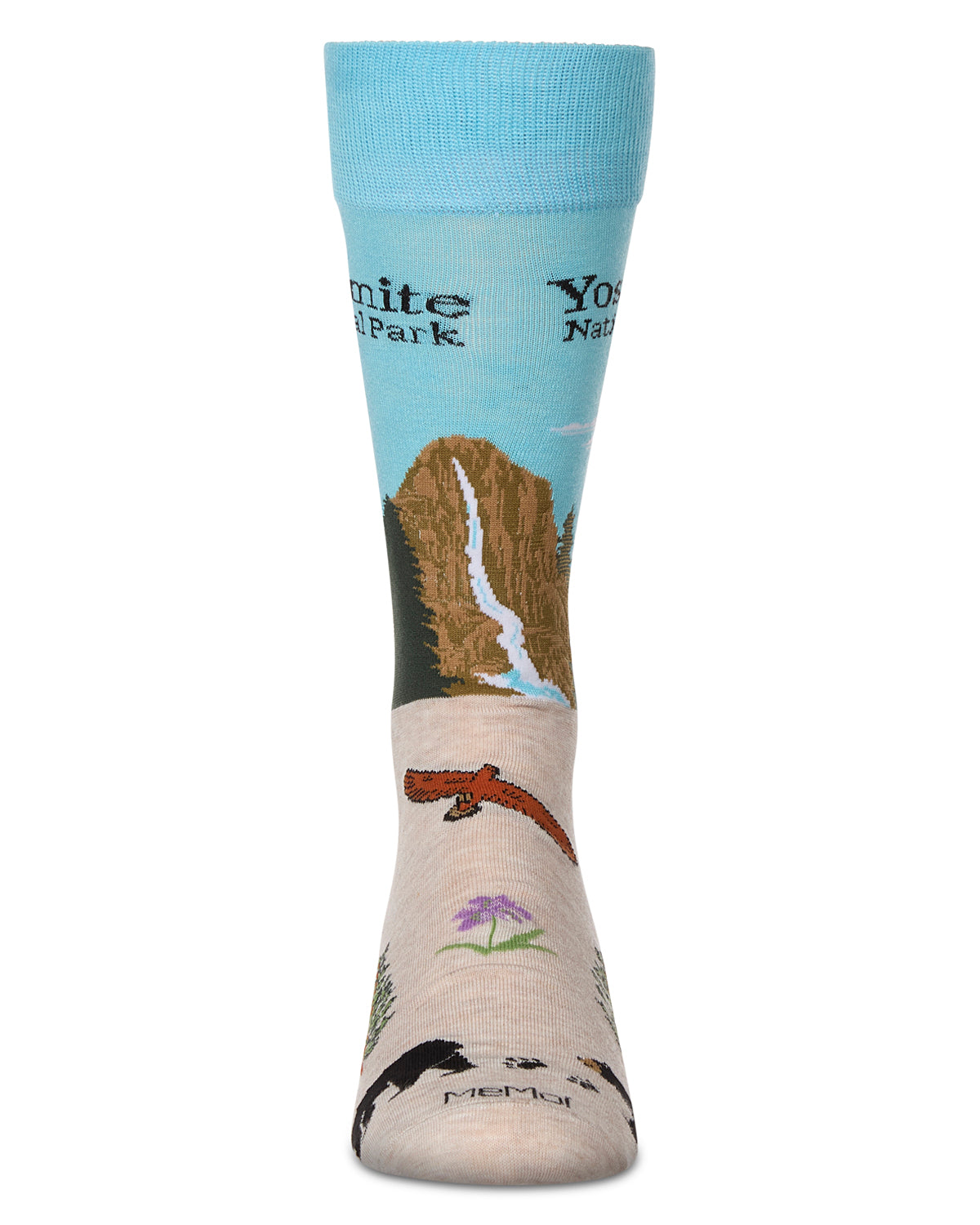 Men's Yosemite Rayon From Bamboo Crew Socks : Color: Ivory Heather
