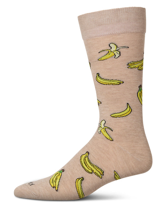 Men's Bananas Rayon From Bamboo Crew Socks : Color: Hemp Heather