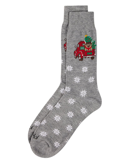 Men's "Highland Cow Holiday" Christmas Novelty Crew Sock