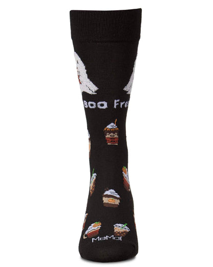 Men's "Fresh Boo" Halloween Holiday Fine-Gauge Crew Socks
