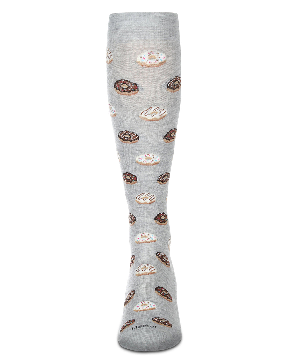 Men's Donuts Bamboo Blend 8-15mmHg Graduated Compression Socks : Color: Medium Gray Heather