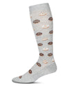 Men's Donuts Bamboo Blend 8-15mmHg Graduated Compression Socks : Color: Medium Gray Heather